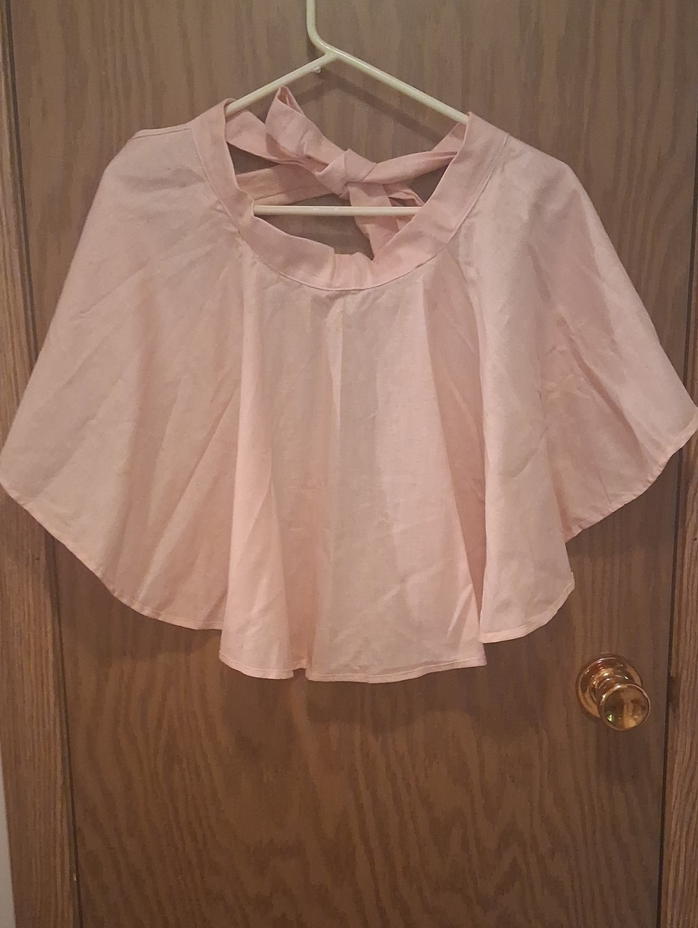 Sexy Light Pink Tie-Back Women's Half Apron